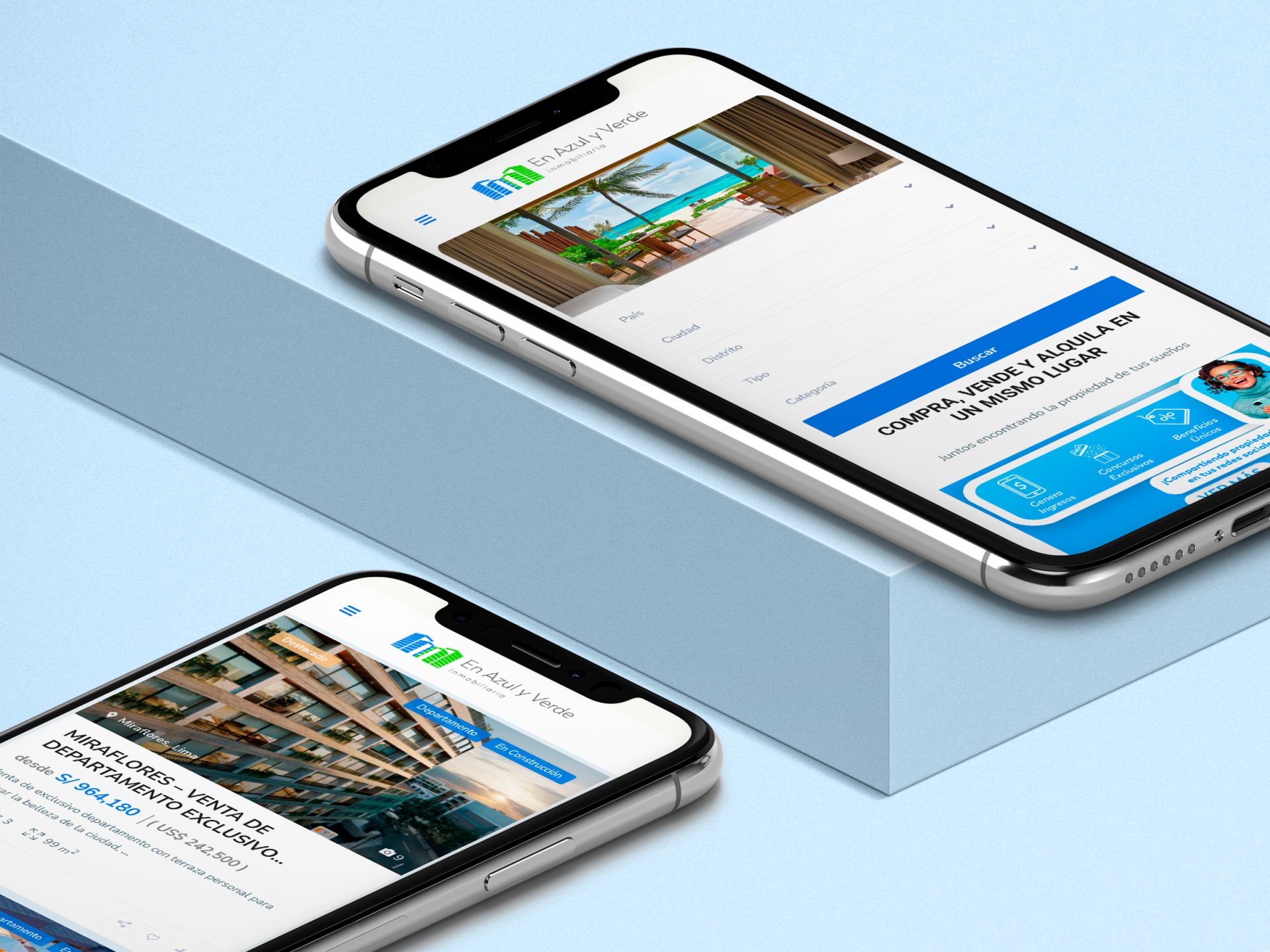 En Azul y Verde – Inmobiliaria